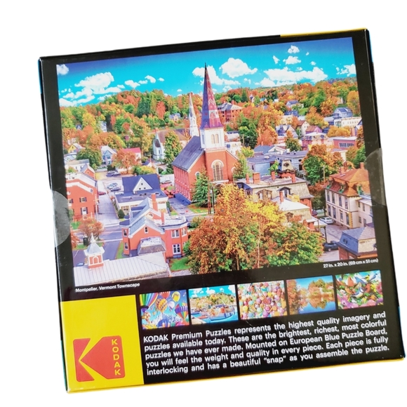 NEW 1000 Piece Kodak "Montpelier, Vermont Townscape" Jigsaw Puzzle - Picture 3 of 3